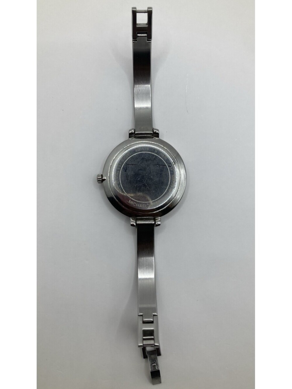Women’s Michael Kors Jaryn MK3976 Silver Stainless Bangle Watch Heart Dial 36mm - Picture 5 of 9